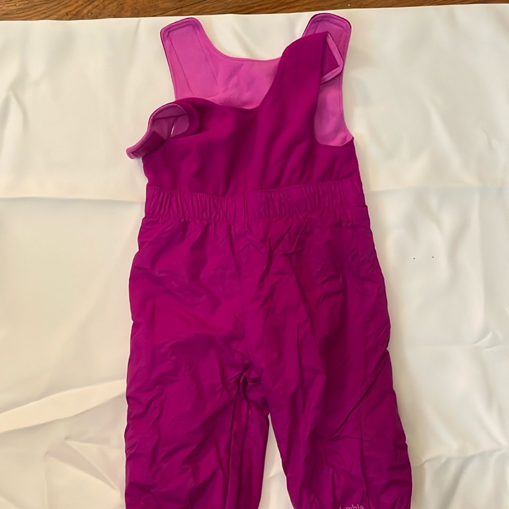 Fleece lined Columbia snow bibs